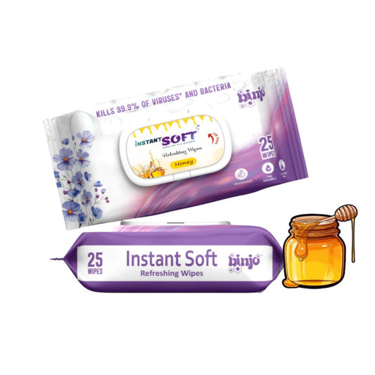 Instant soft refreshing wipes