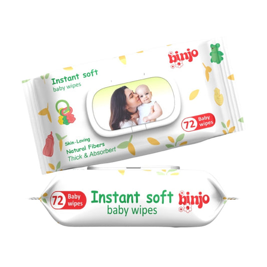 Instant soft Baby wipes - (72 wipes)