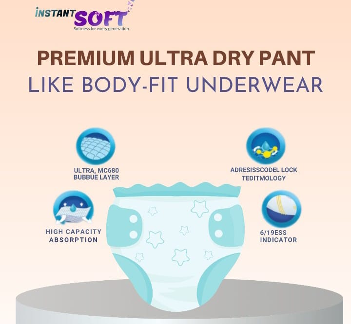 Instant soft Baby diaper