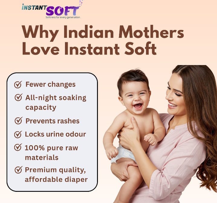 Instant soft Baby diaper