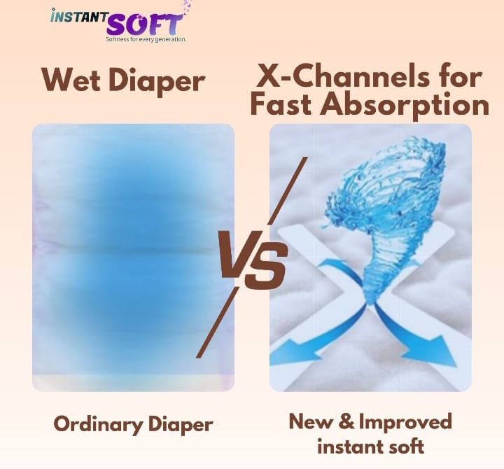 Instant soft Baby diaper