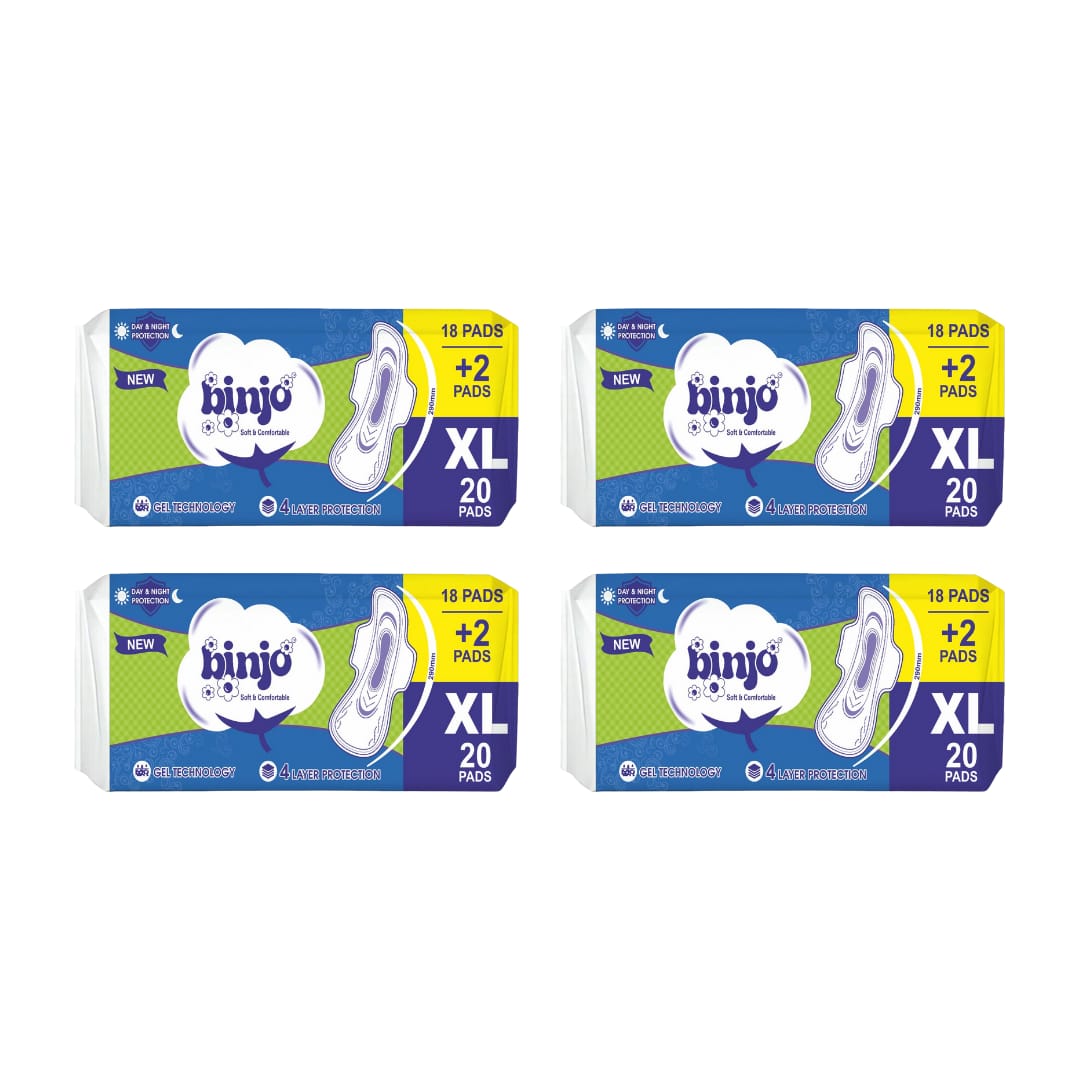 binjo xl 20 pad cottony sanitary pad – HimBhavy